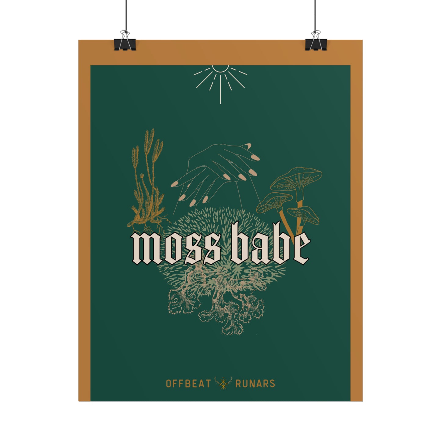 Moss babe Rolled Poster THE OFFBEAT RUNARS CO.