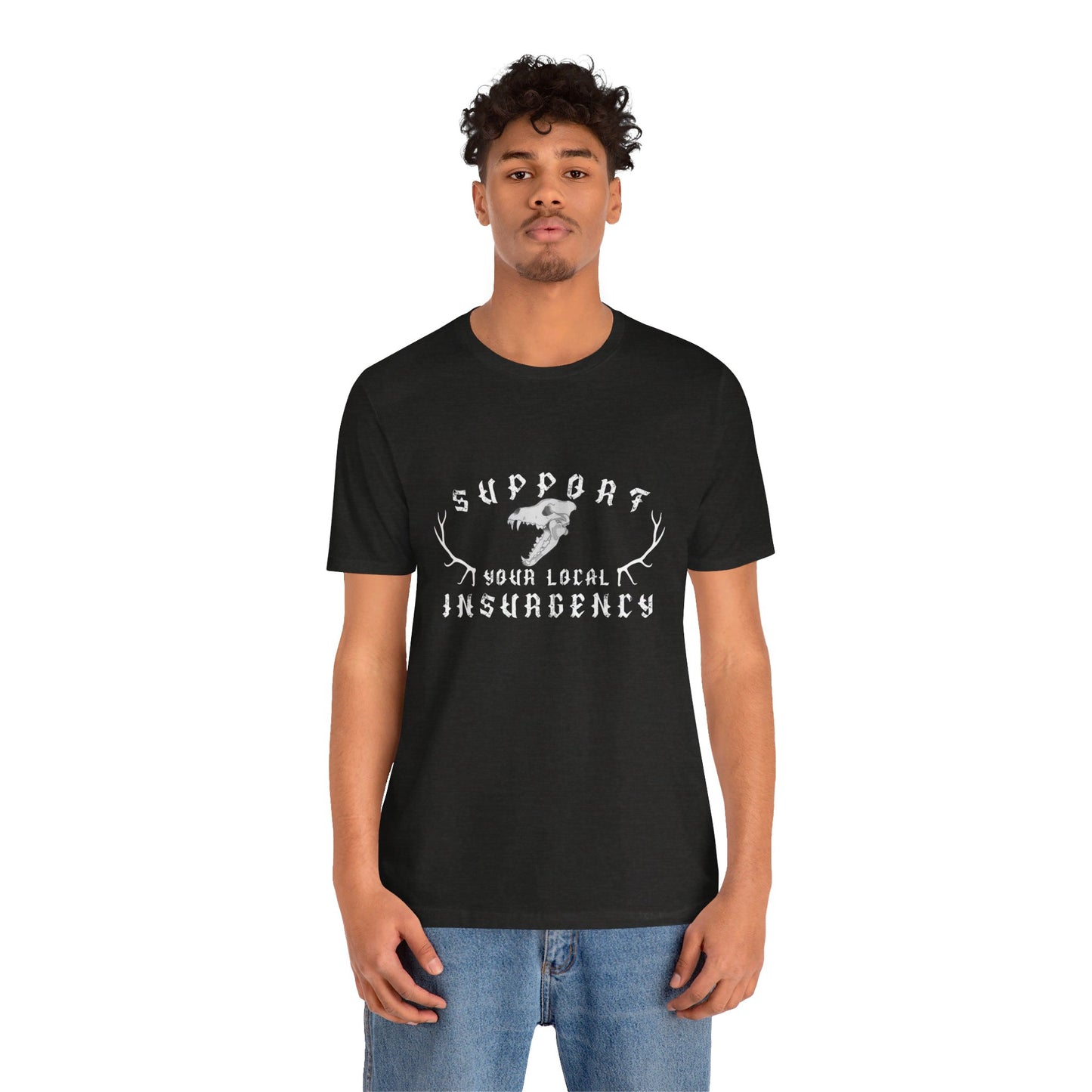 Support your local Insurgency ᚾ THE OFFBEAT RUNARS CO. Unisex Jersey Short Sleeve Tee