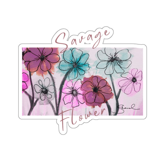 Savage Flower Original Kiss-Cut Stickers ᚾ THE OFFBEAT RUNARS CO.