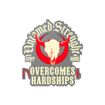 Untamed Strenght Overcomes Hardships Uruz Nauthiz Kiss-Cut Vinyl Decals ᚾ THE OFFBEAT RUNARS CO.