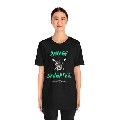 Savage Daughter ᚾ THE OFFBEAT RUNARS CO. Jersey Short Sleeve Tee