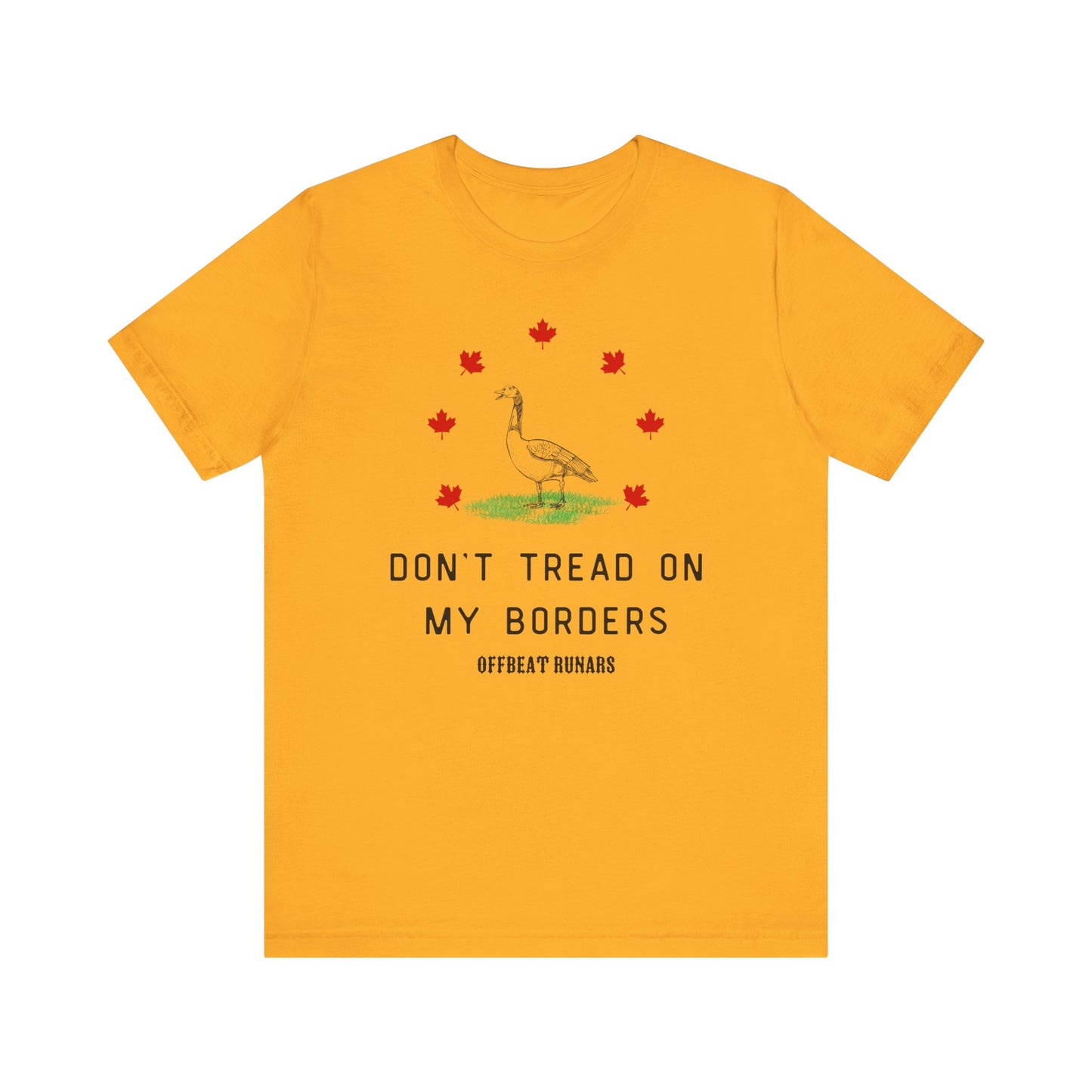 Don't tread on my borders ᚾ THE OFFBEAT RUNARS CO. Unisex Jersey Short Sleeve Tee