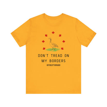 Don't tread on my borders ᚾ THE OFFBEAT RUNARS CO. Unisex Jersey Short Sleeve Tee