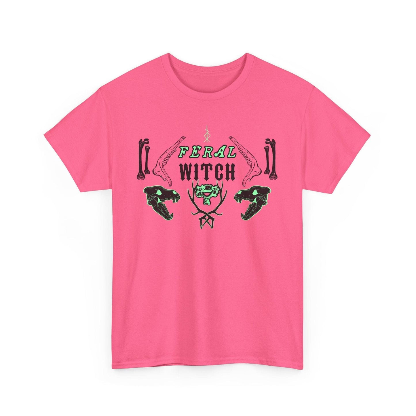Feral Witch Neon Pink Tee