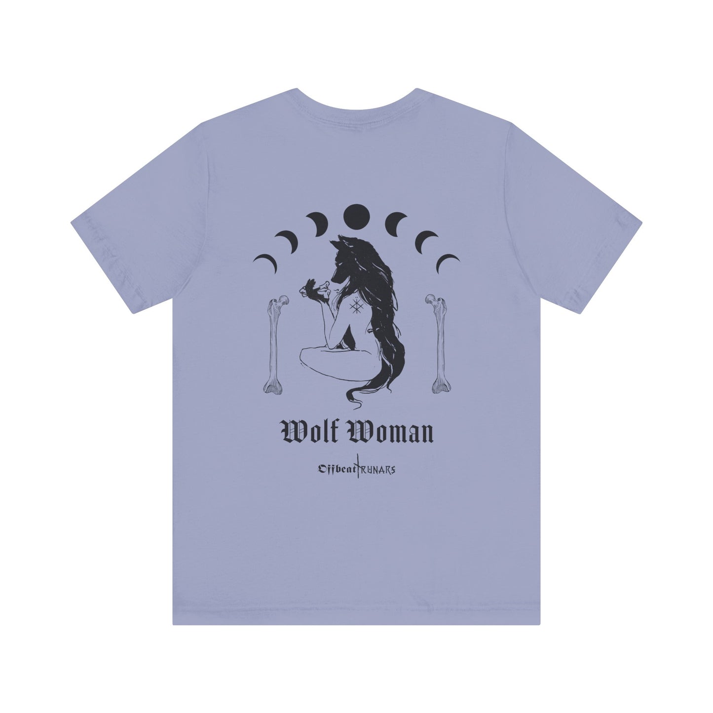 Wolf Woman ᚾ THE OFFBEAT RUNARS CO. Unisex Jersey Short Sleeve Tee