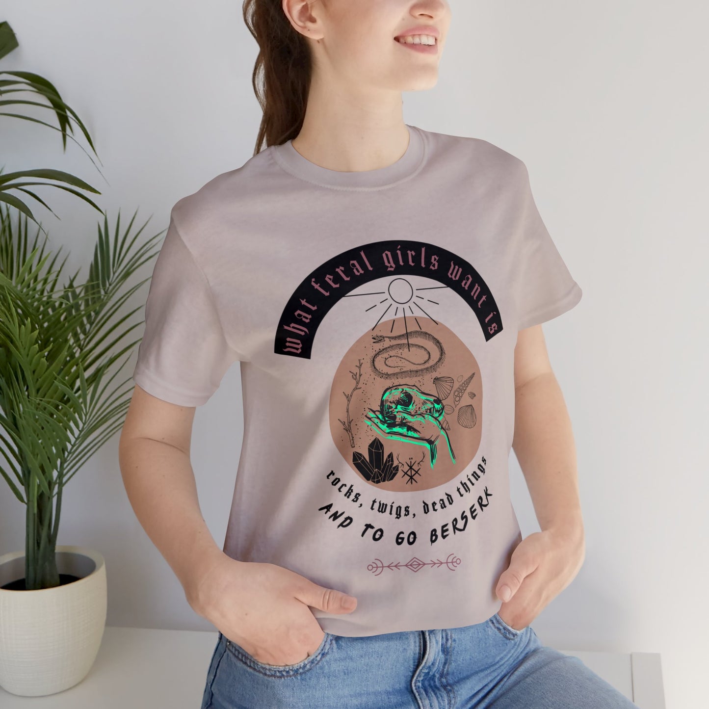 What feral girls want ᚾ THE OFFBEAT RUNARS Unisex Jersey Short Sleeve Tee