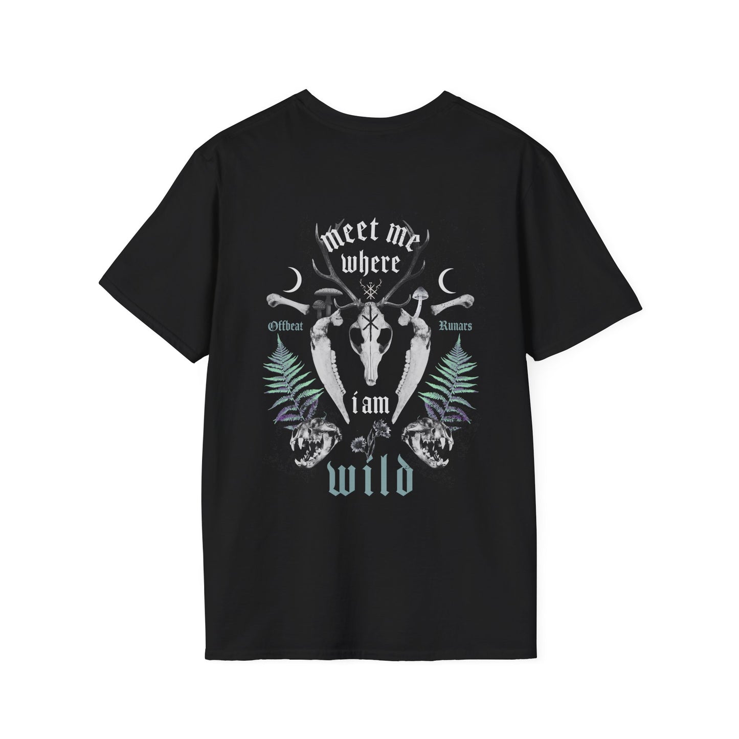 Encuéntrame donde soy salvaje Camiseta unisex Softstyle