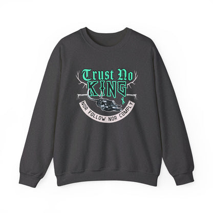 Trust No King Original ᚾ THE OFFBEAT RUNARS CO. Unisex Heavy Blend™ Crewneck Sweatshirt