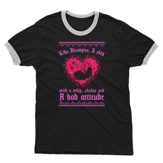 anglerfish Like Krampus I sl*y Ringer T-Shirt