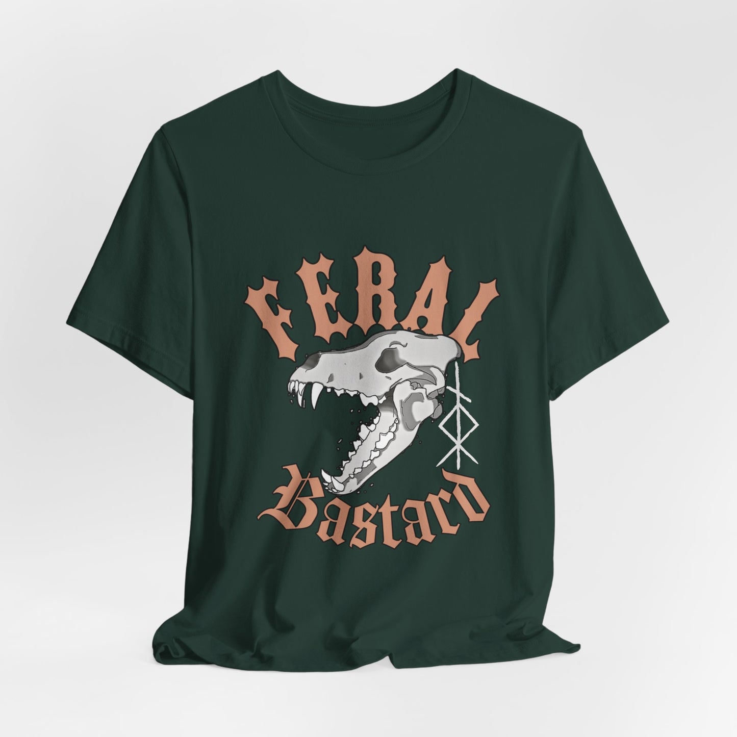 Feral bastard ᚾ THE OFFBEAT RUNARS Unisex Jersey Short Sleeve Tee