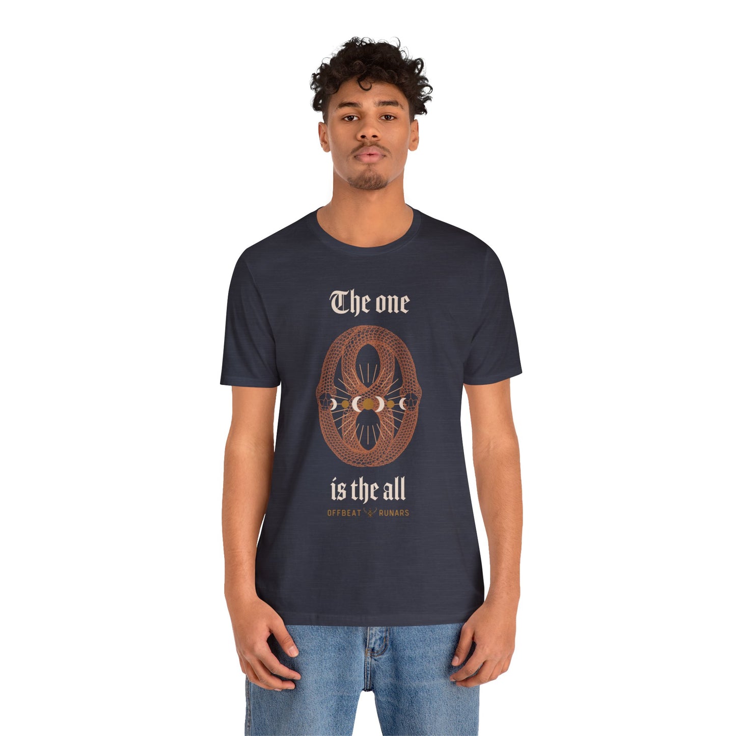 The one is the all ᚾ THE OFFBEAT RUNARS Unisex Jersey Short Sleeve Tee