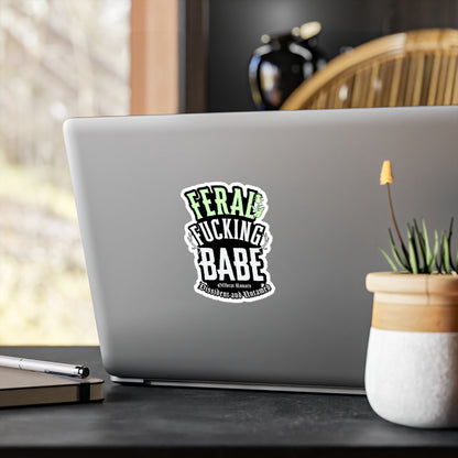 Feral F*cking babe Kiss-Cut Vinyl Decals ᚾ THE OFFBEAT RUNARS CO.