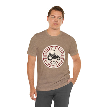 Support our farmers vintage ᚾ THE OFFBEAT RUNARS CO. Unisex Jersey Short Sleeve Tee