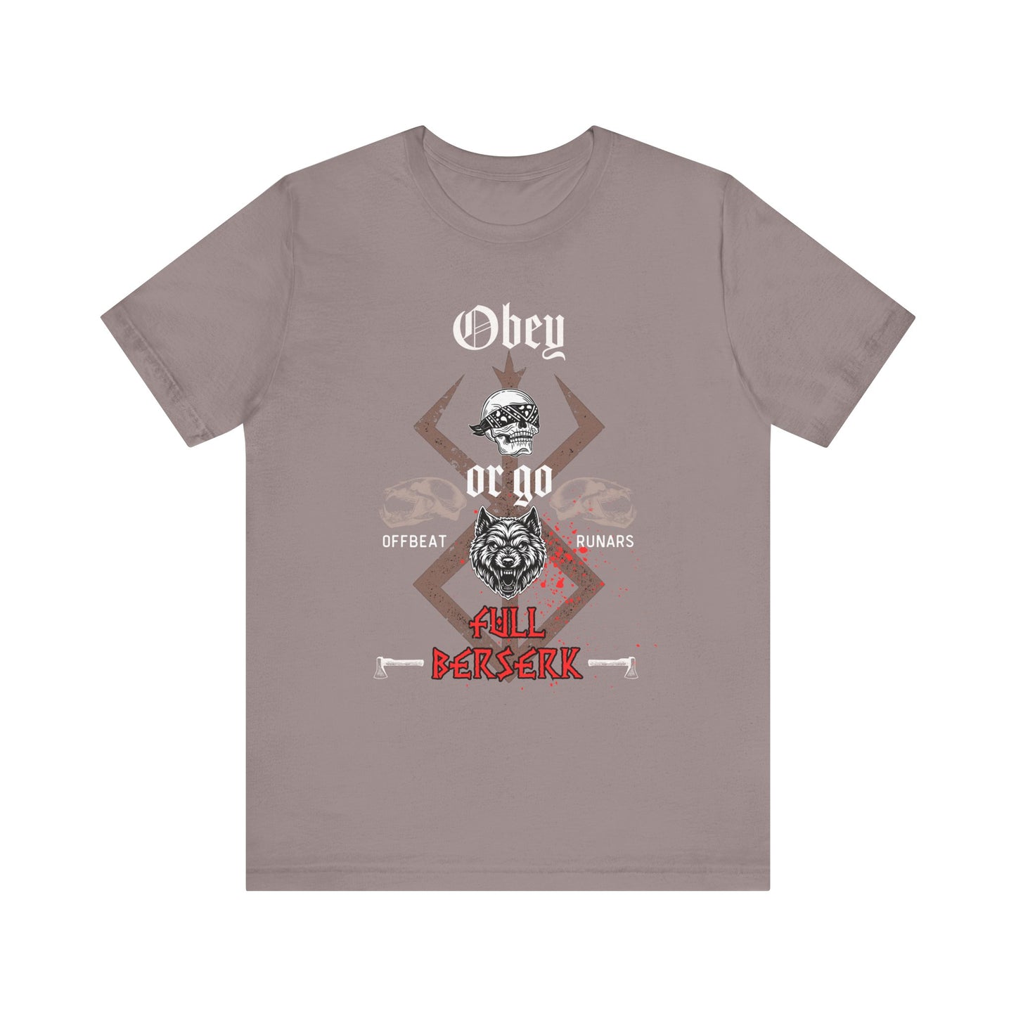 Go full Berserk ᚾ THE OFFBEAT RUNARS CO. Unisex Jersey Short Sleeve Tee