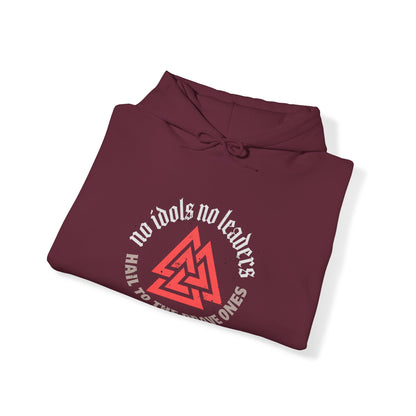 Salut aux courageux Valknut ᚾ THE OFFBEAT RUNARS CO. Sweat-shirt à capuche unisexe Heavy Blend™