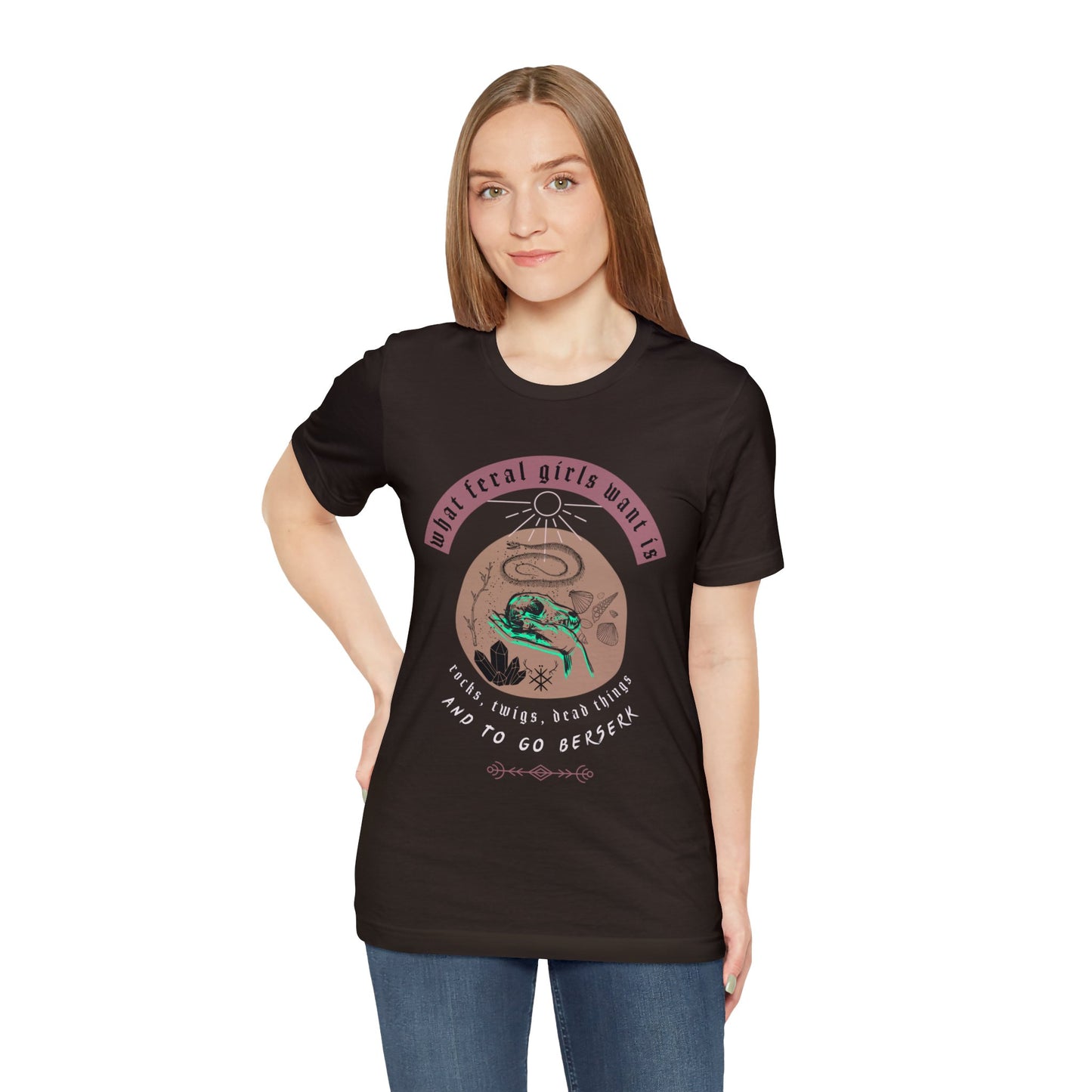 What feral girls want ᚾ THE OFFBEAT RUNARS Unisex Jersey Short Sleeve Tee