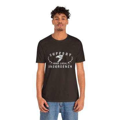 Support your local Insurgency ᚾ THE OFFBEAT RUNARS CO. Unisex Jersey Short Sleeve Tee