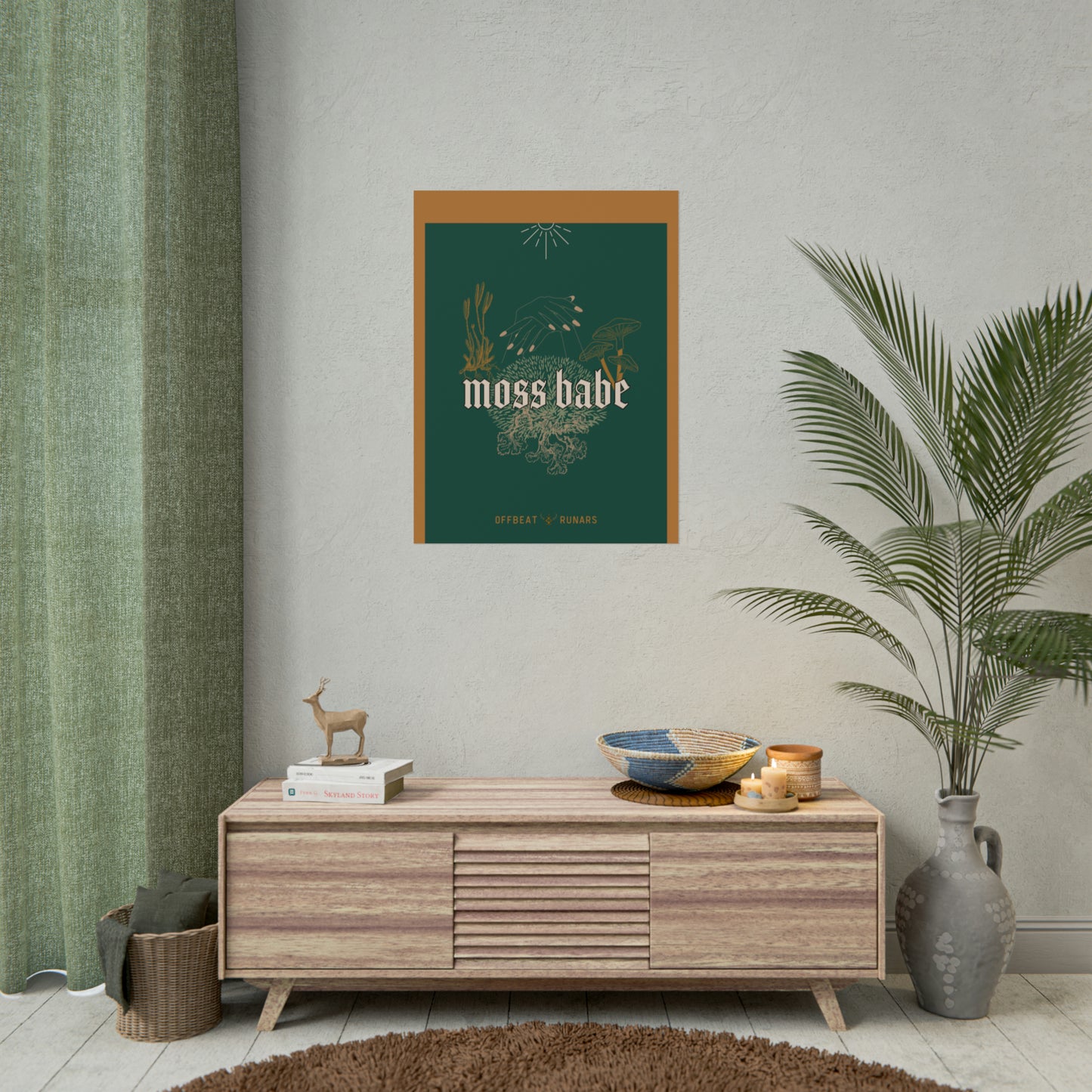 Moss babe Rolled Poster THE OFFBEAT RUNARS CO.