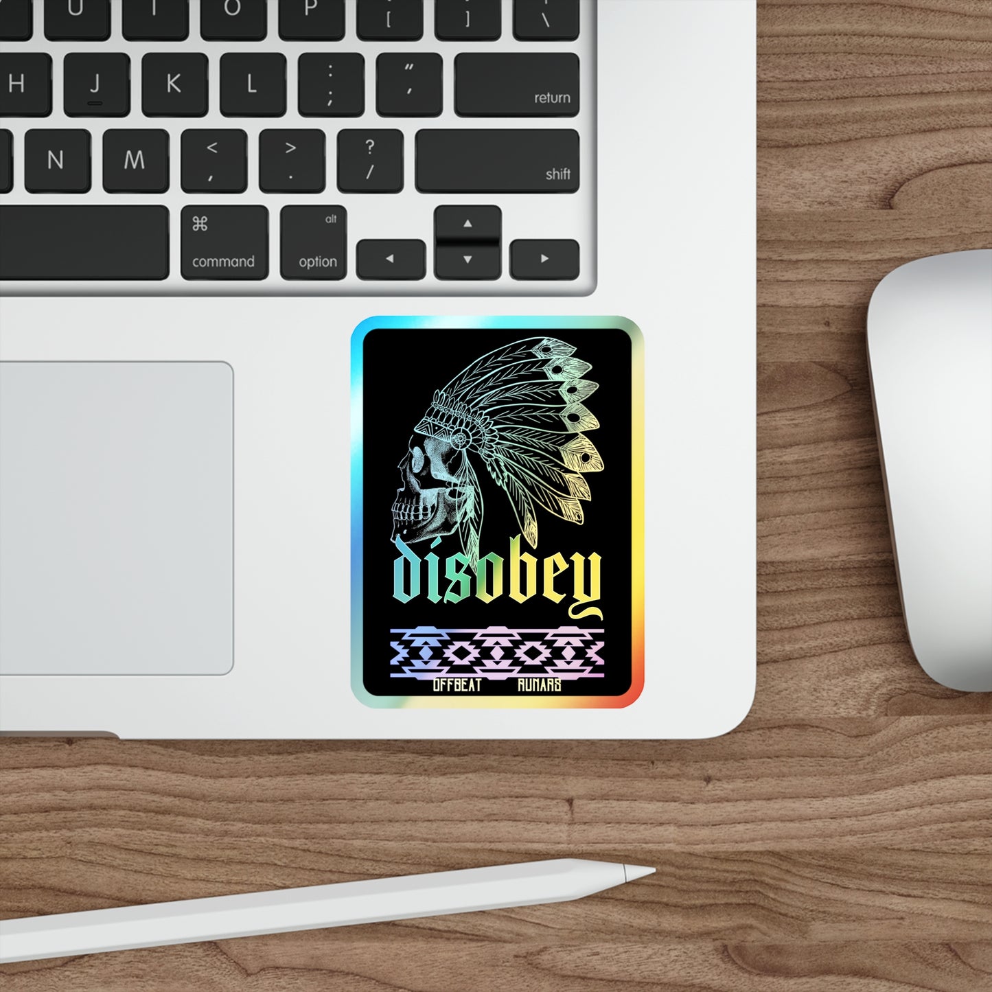 Disobey Holographic Die-cut Stickers