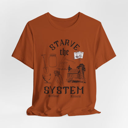 Starve the system ᚾ THE OFFBEAT RUNARS CO. Unisex Jersey Short Sleeve Tee