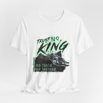 Trust No King ᚾ THE OFFBEAT RUNARS CO. Unisex Jersey Short Sleeve Tee