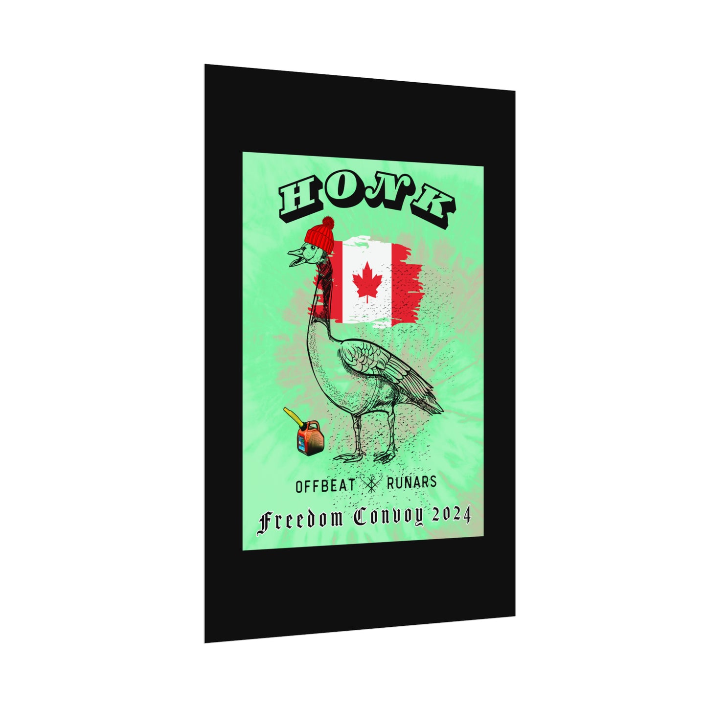 Affiche HONK Canadian Goose ᚾ THE OFFBEAT RUNARS CO.