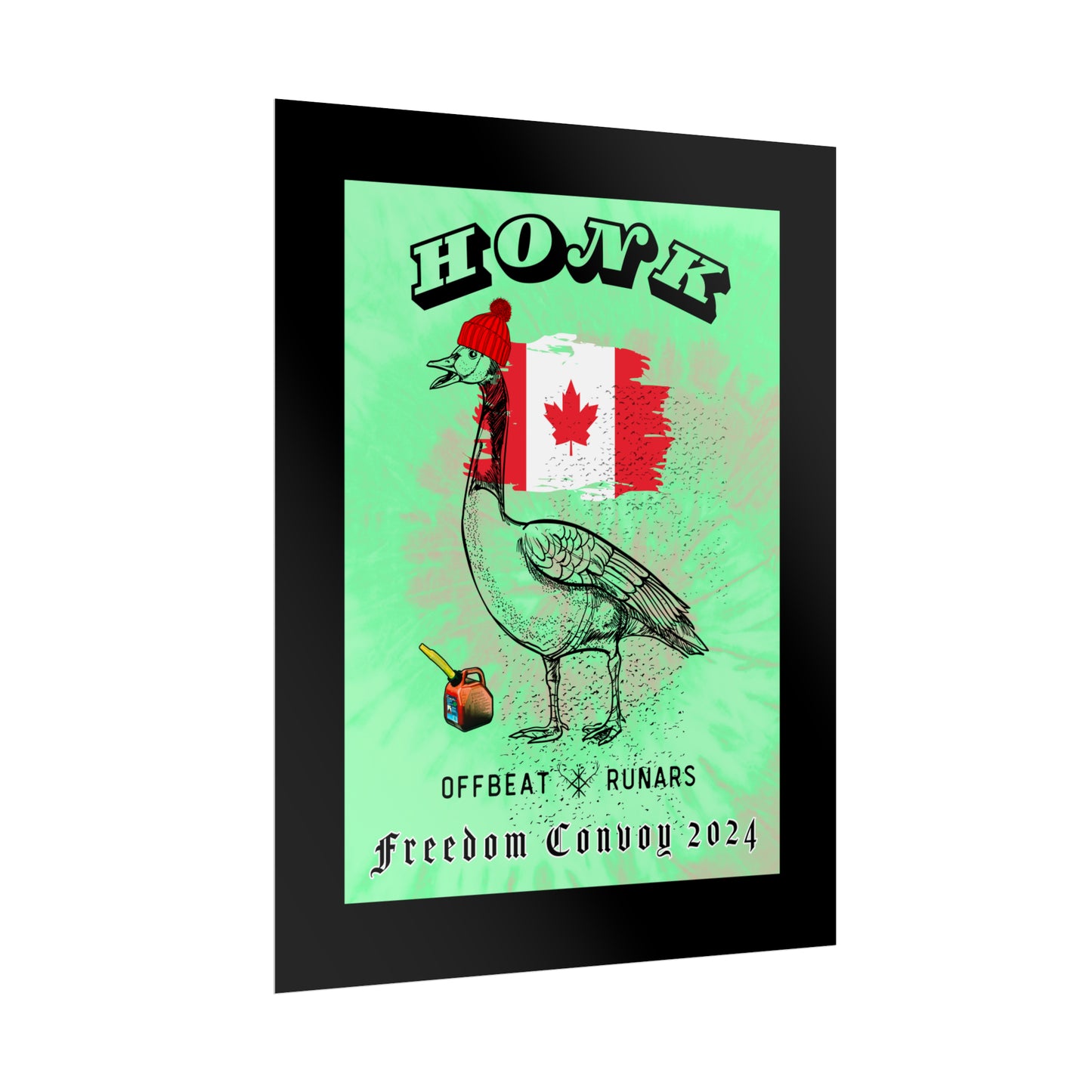 Affiche HONK Canadian Goose ᚾ THE OFFBEAT RUNARS CO.