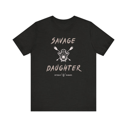 Savage Daughter ᚾ THE OFFBEAT RUNARS CO. Jersey Short Sleeve Tee