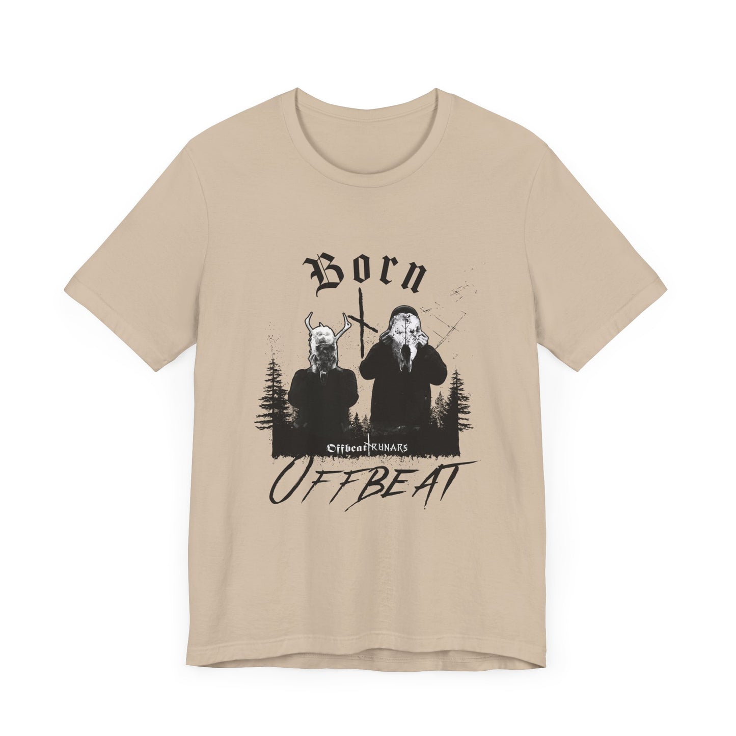 Born OFFBEAT ᚾ THE OFFBEAT RUNARS CO. Unisex Jersey Short Sleeve Tee