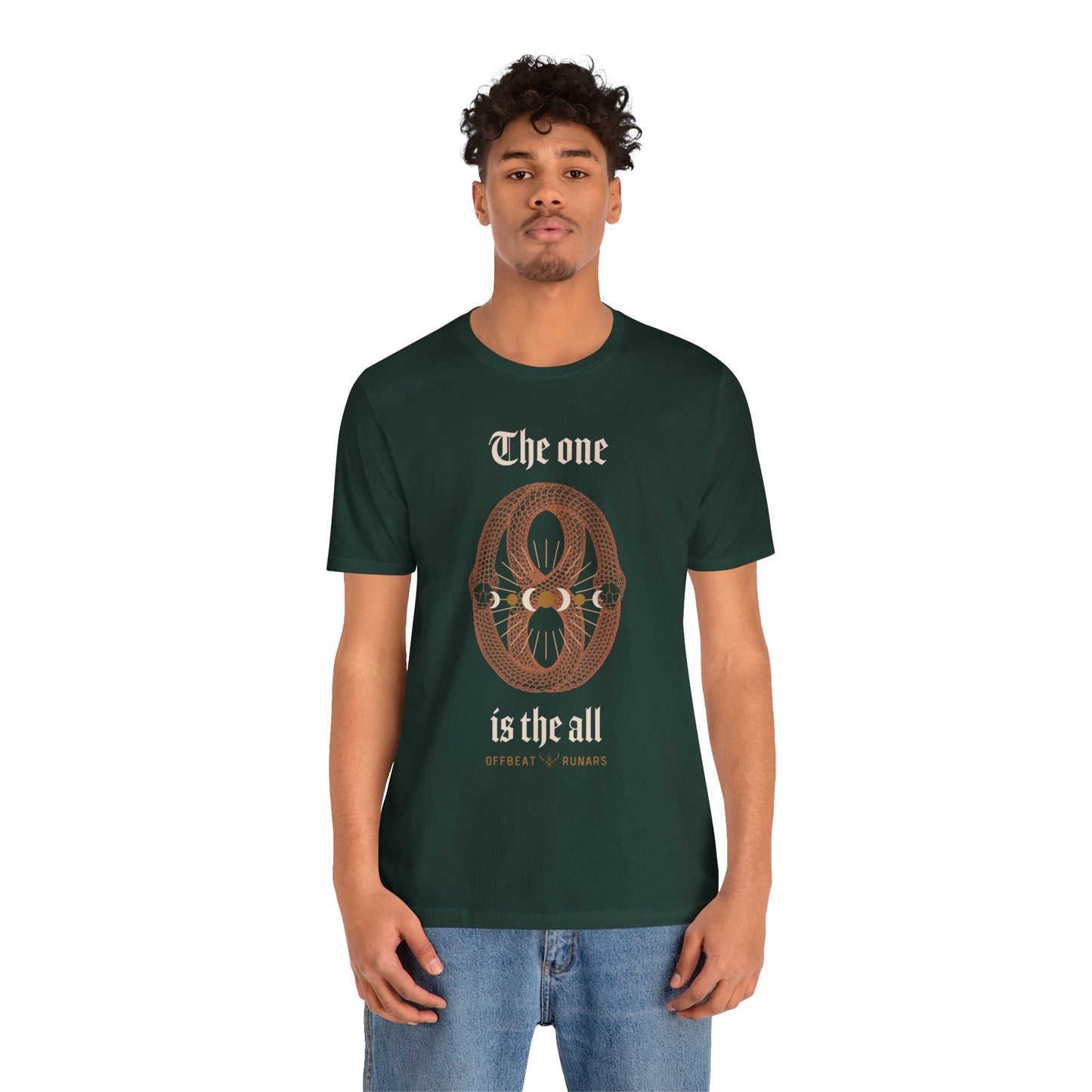 The one is the all ᚾ THE OFFBEAT RUNARS Unisex Jersey Short Sleeve Tee