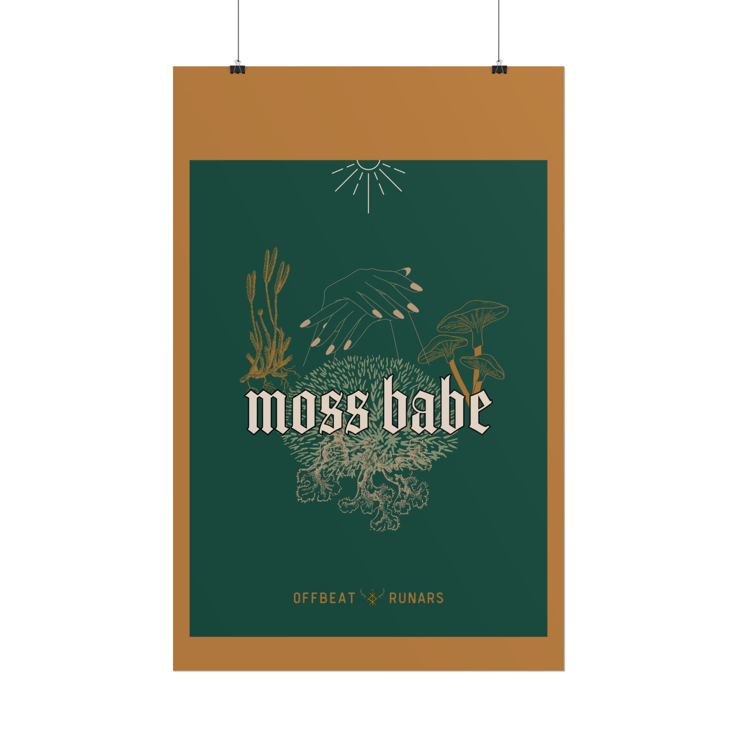 Moss babe Rolled Poster THE OFFBEAT RUNARS CO.