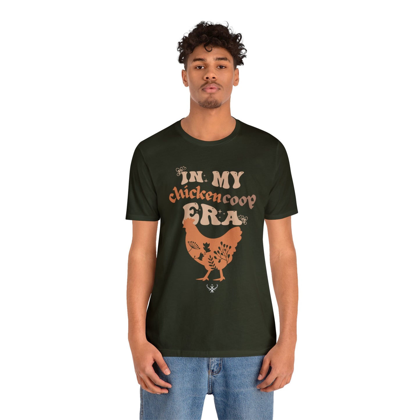 In my chicken coop era ᚾ THE OFFBEAT RUNARS CO. Unisex Jersey Short Sleeve Tee