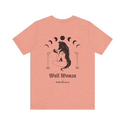 Wolf Woman ᚾ THE OFFBEAT RUNARS CO. Unisex Jersey Short Sleeve Tee