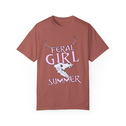 Feral Girl Summer THE OFFBEAT RUNARS CO. Unisex Garment-Dyed T-shirt