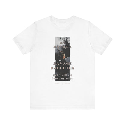 My mother's savage daughter ᚾ THE OFFBEAT RUNARS CO. Unisex Jersey Short Sleeve Tee