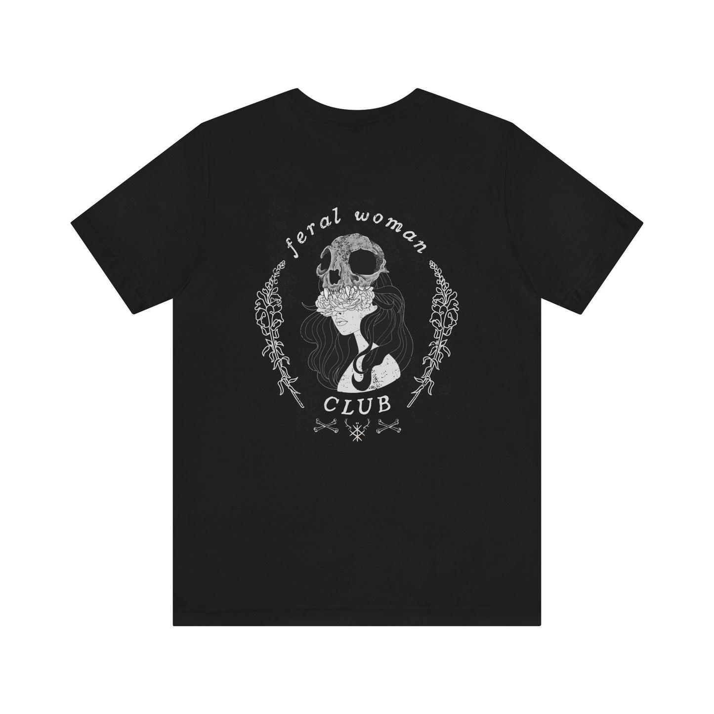 Feral woman club ᚾ THE OFFBEAT RUNARS CO. Unisex Jersey Short Sleeve Tee