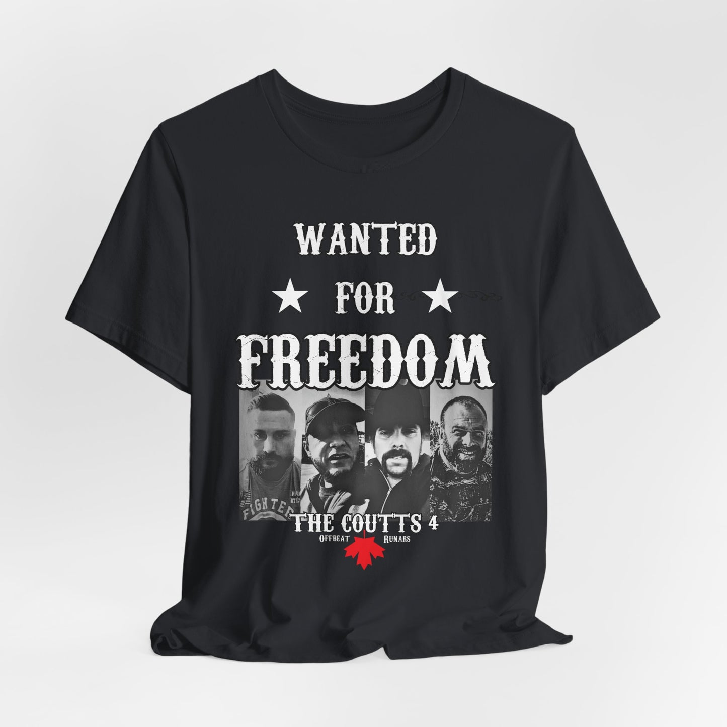 Wanted for freedom ᚾ THE OFFBEAT RUNARS CO. Unisex Jersey Short Sleeve Tee