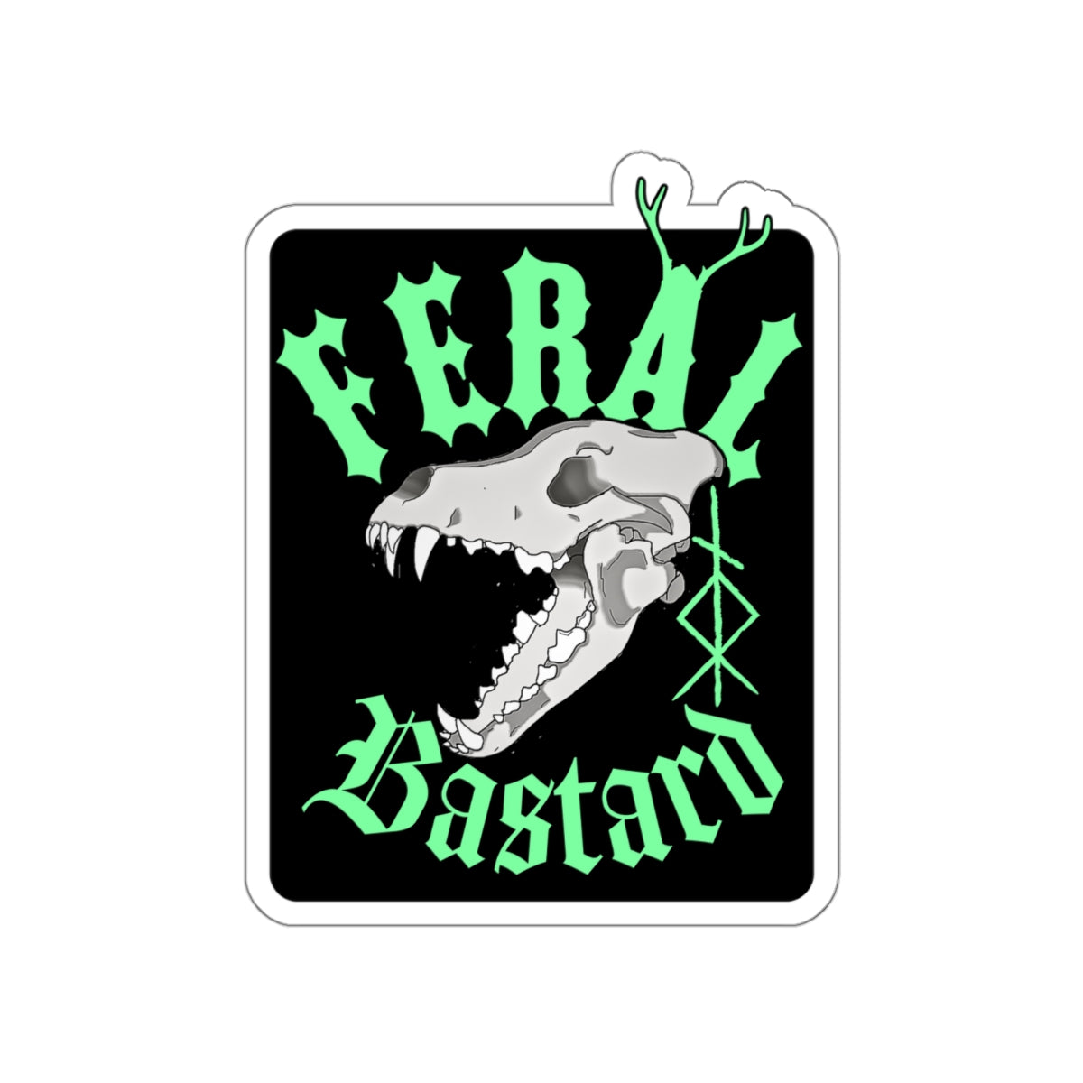 Feral Bastard Die-Cut Stickers