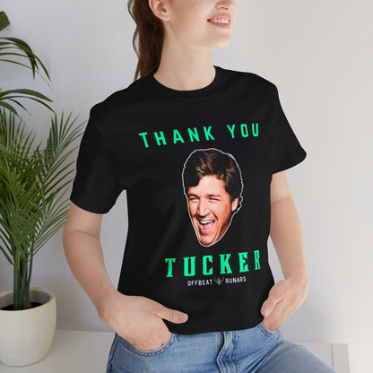 Thank you Tucker ᚾ THE OFFBEAT RUNARS CO. Unisex Jersey Short Sleeve Tee