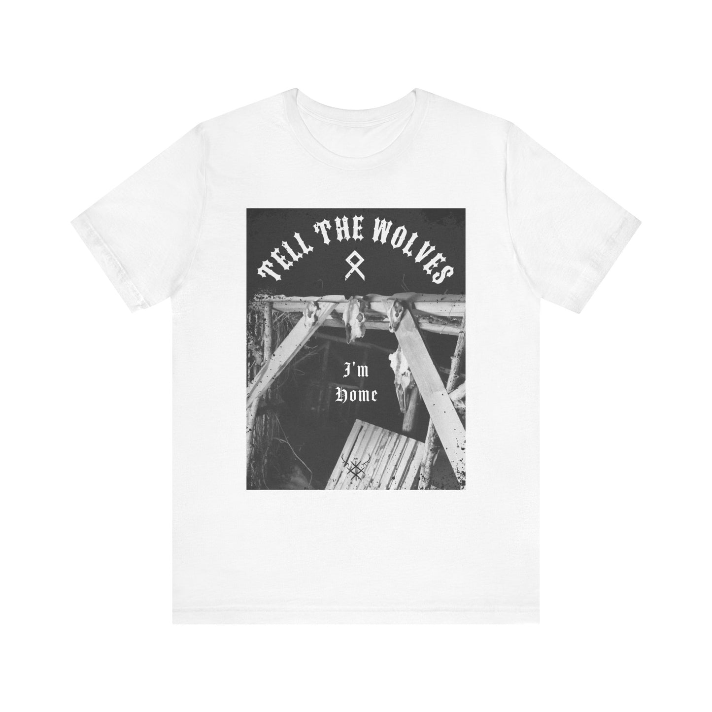 Tell the wolves I'm home ᚾ THE OFFBEAT RUNARS CO. Unisex Jersey Short Sleeve Tee