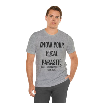 Know your local parasite ᚾ THE OFFBEAT RUNARS CO. Unisex Jersey Short Sleeve Tee