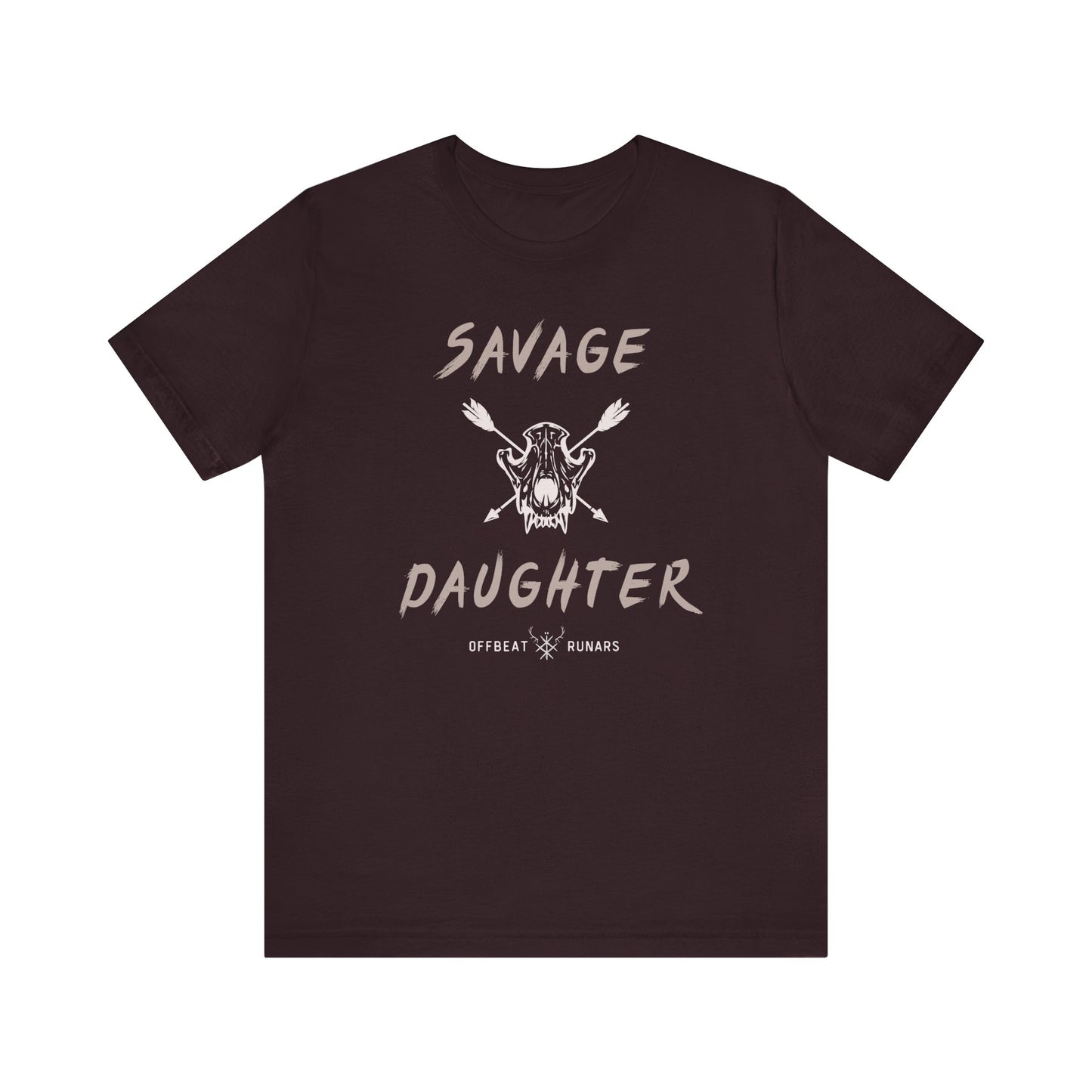 Savage Daughter ᚾ THE OFFBEAT RUNARS CO. Jersey Short Sleeve Tee