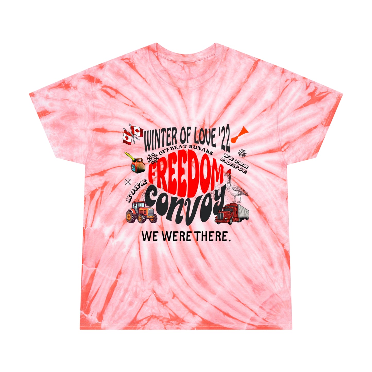 Winter of Love FREEDOM CONVOY Tie-Dye Tee, Cyclone