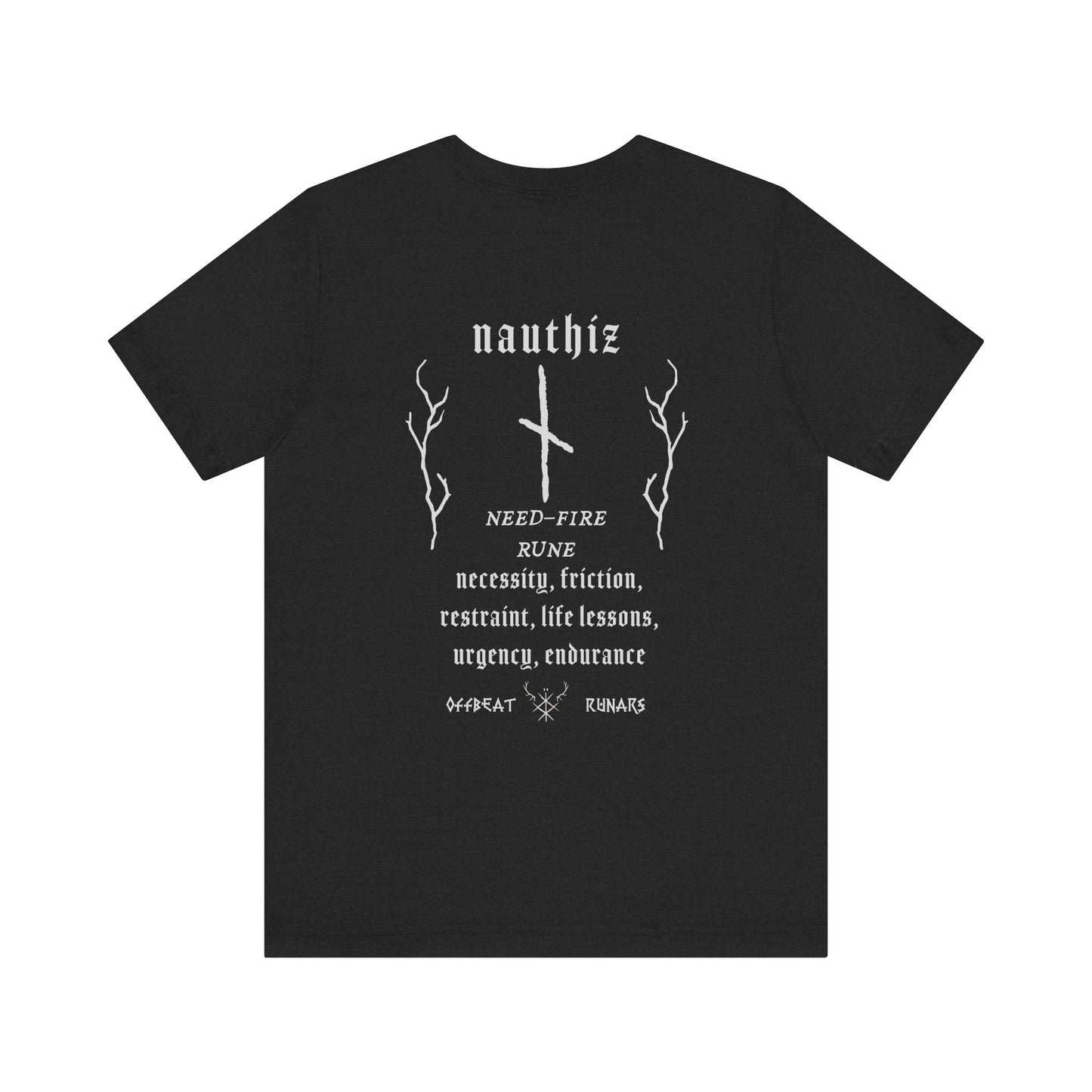 Nauthiz ᚾ THE OFFBEAT RUNARS CO. Unisex Jersey Short Sleeve Tee