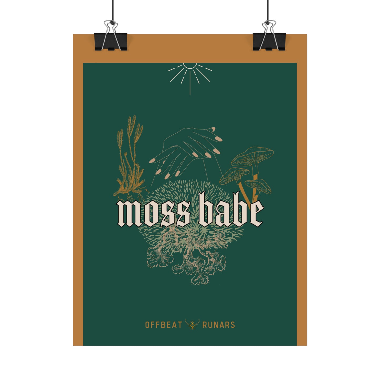 Moss babe Rolled Poster THE OFFBEAT RUNARS CO.