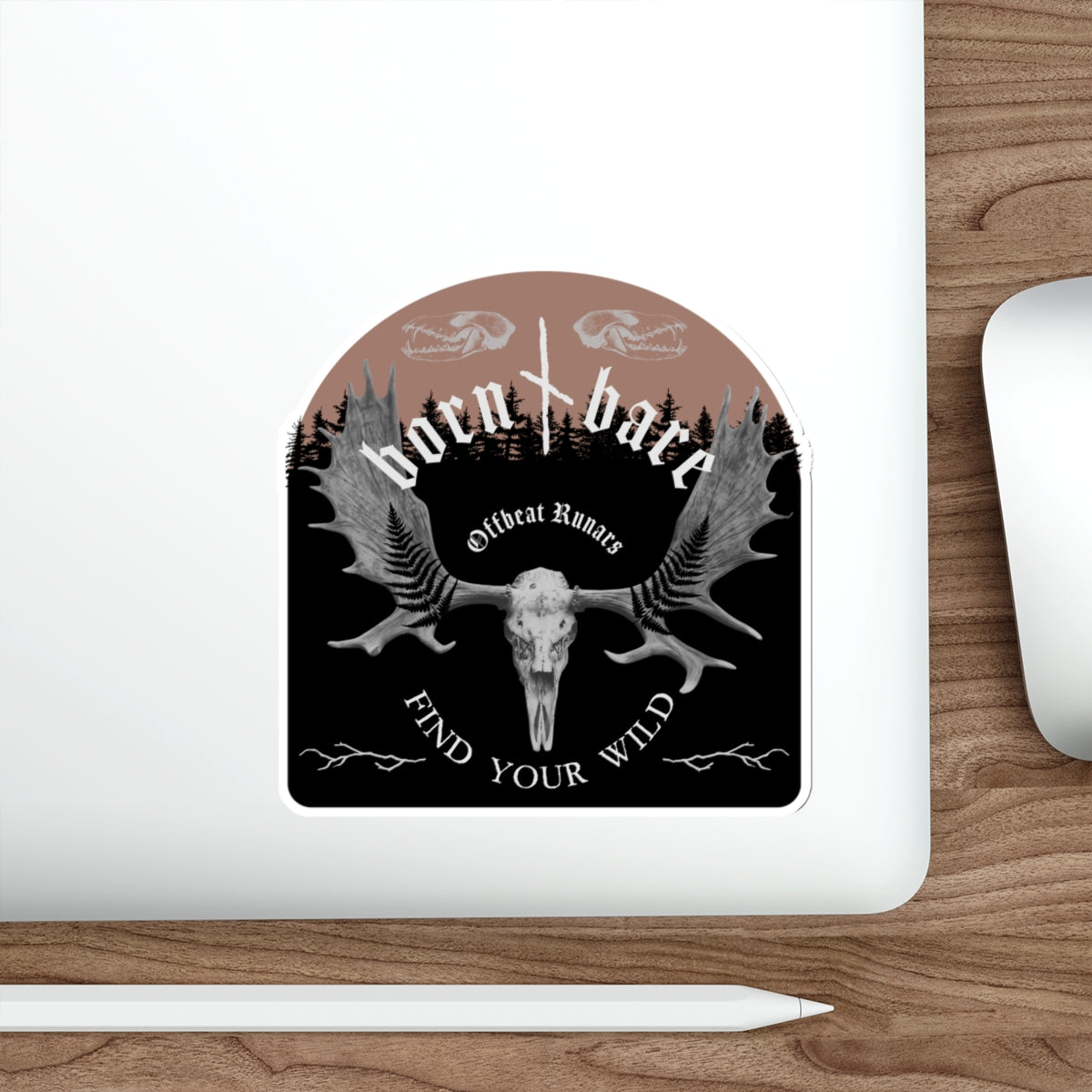 Born Bare Die-Cut Stickers