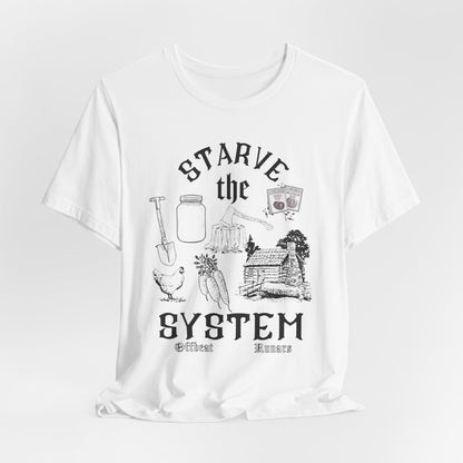 Starve the system ᚾ THE OFFBEAT RUNARS CO. Unisex Jersey Short Sleeve Tee