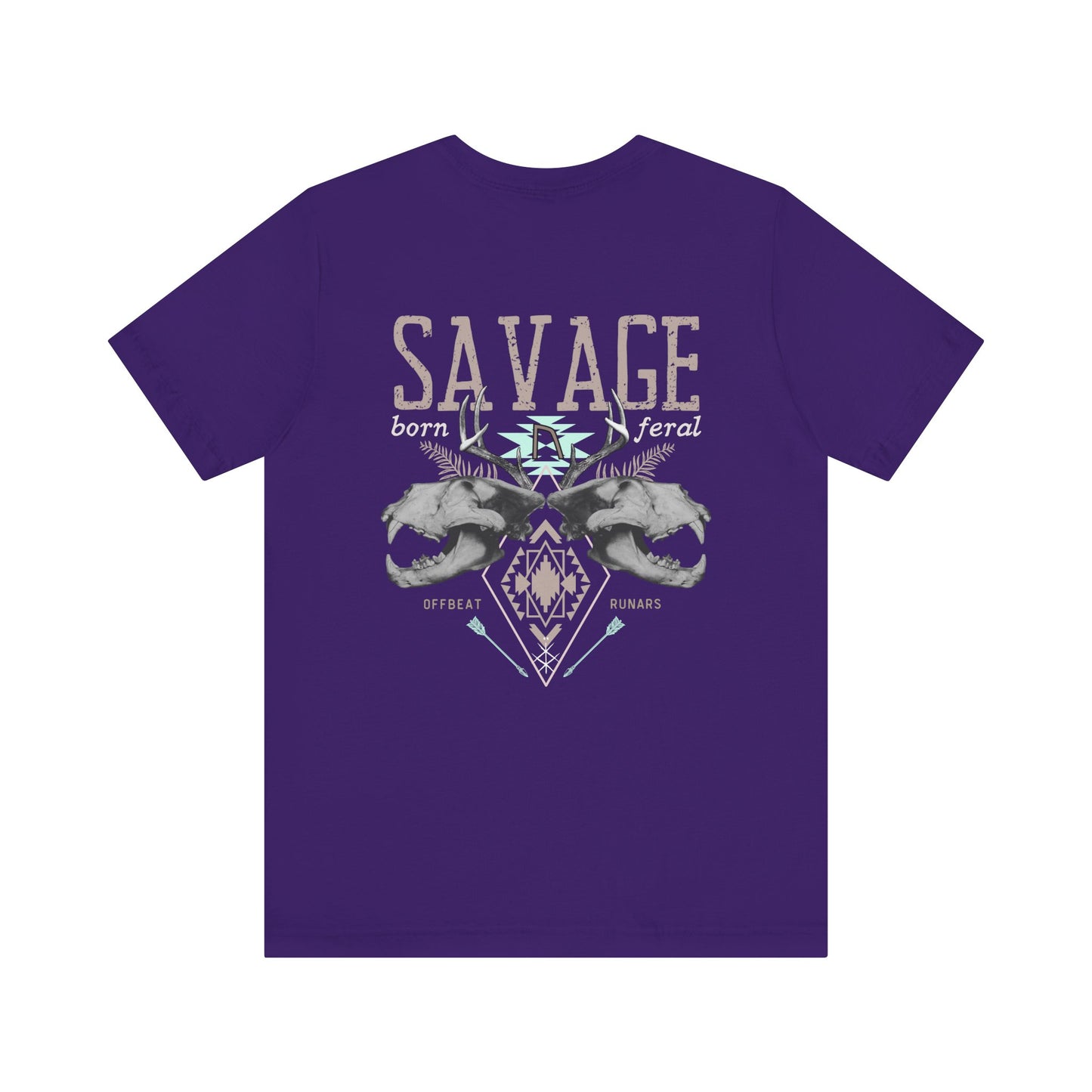 SAVAGE ᚾ THE OFFBEAT RUNARS CO. Unisex Jersey Short Sleeve Tee