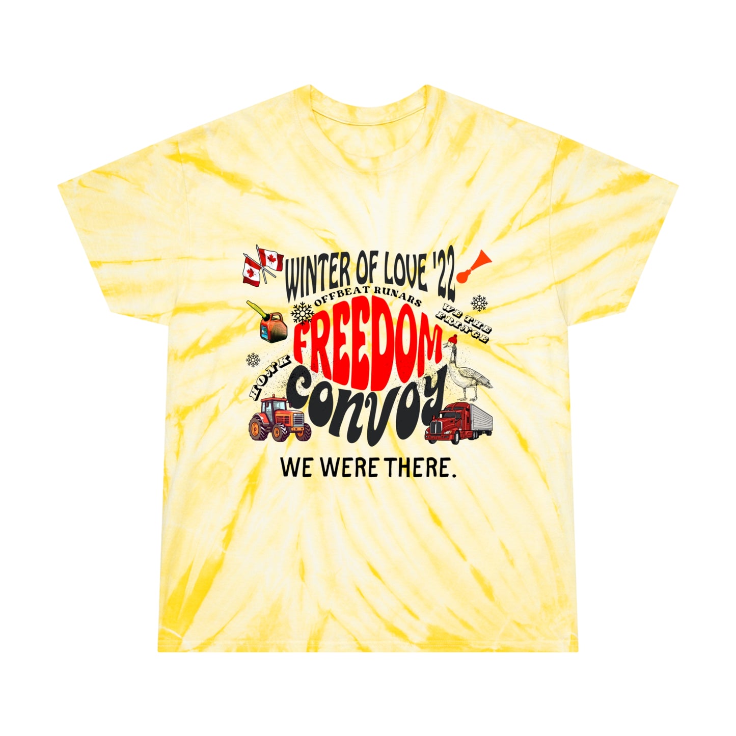 Winter of Love FREEDOM CONVOY Tie-Dye Tee, Cyclone