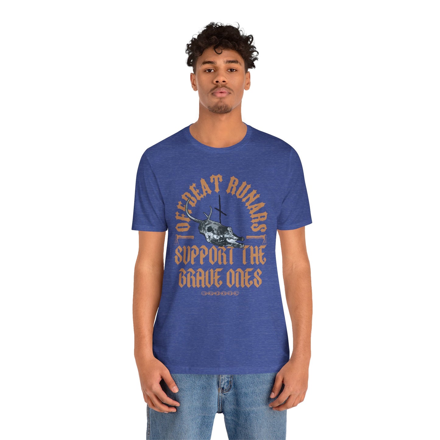 Offbeat Runars Support the Brave ones ᚾ THE OFFBEAT RUNARS Unisex Jersey Short Sleeve Tee